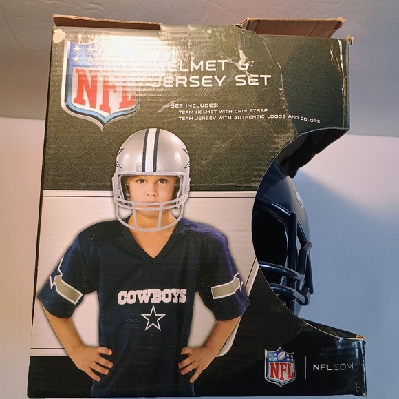 Kids Broncos Football Costume Set - Orange and White - Picture 5 of 5